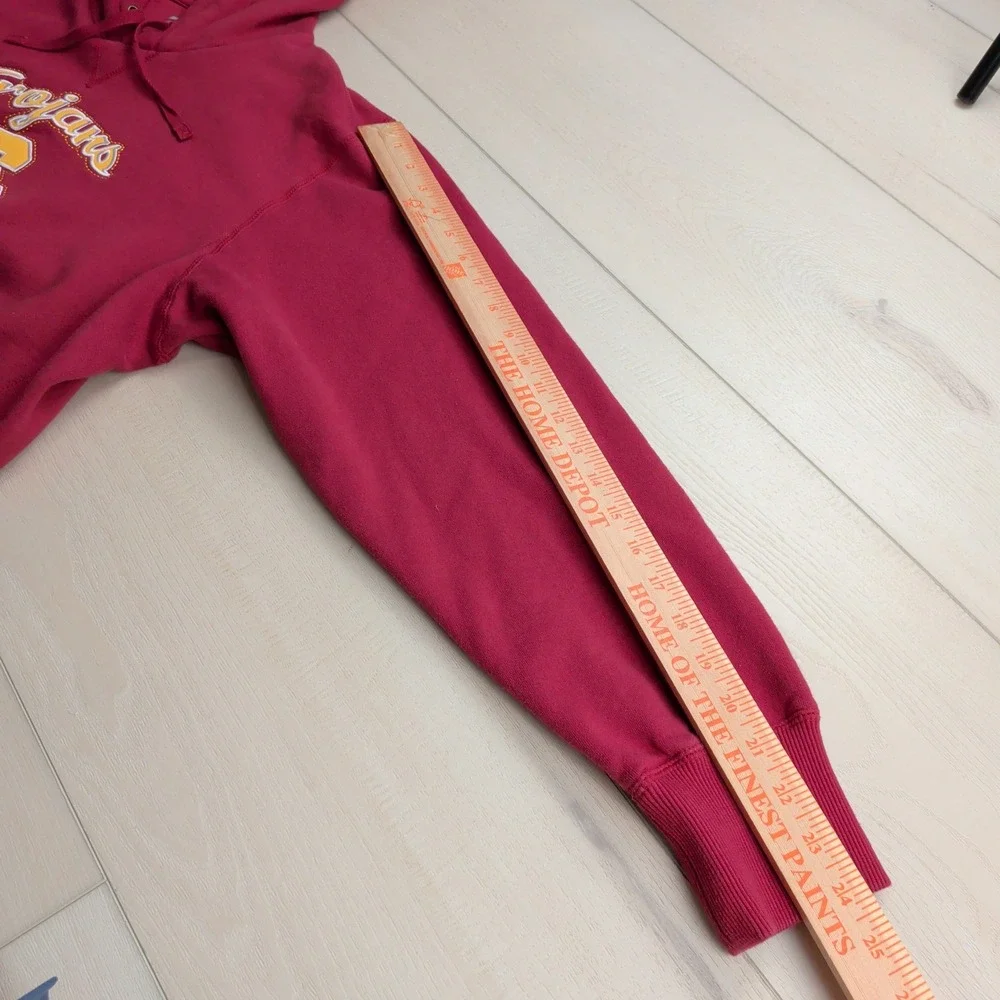 Nike USC Trojans Hoodie Mens Small Cardinal Red Embroidered Swoosh Sweatshirt